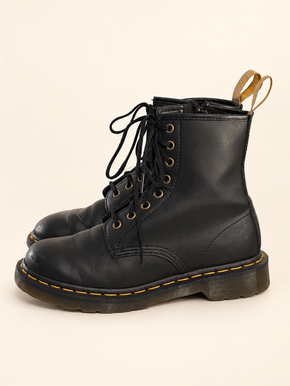 Dr. Martens Vegan 1460 8-Eye Side Zip Combat Boots